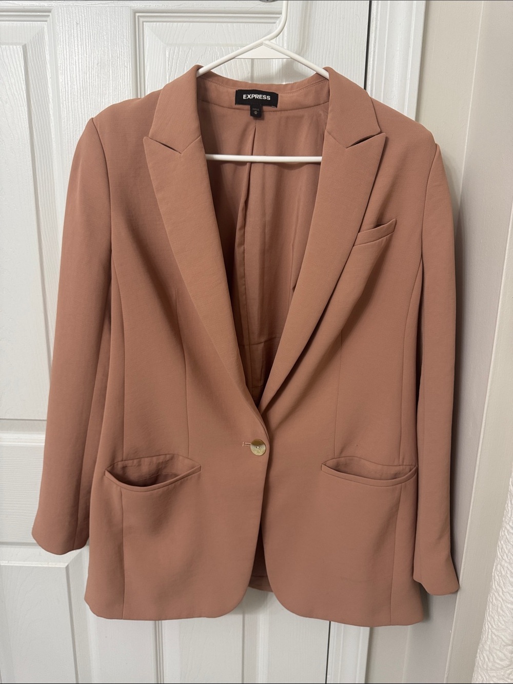 Express Blazer Jacket in Warm Taupe
